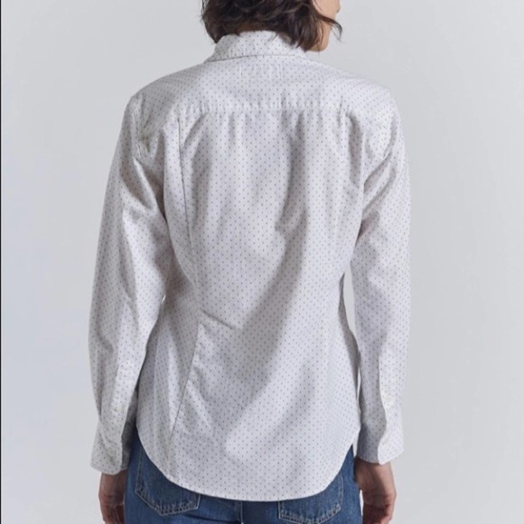 NWT Current Elliott adjustable ruche button up shirt SZ 4 - Picture 3 of 8